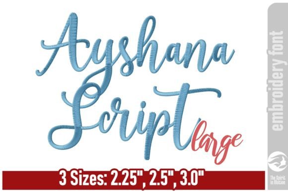 Ayshana Script Font - Large Embroidery Review