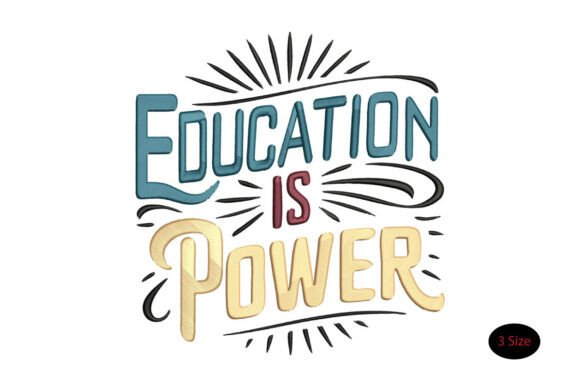 Education Is Power Embroidery Review