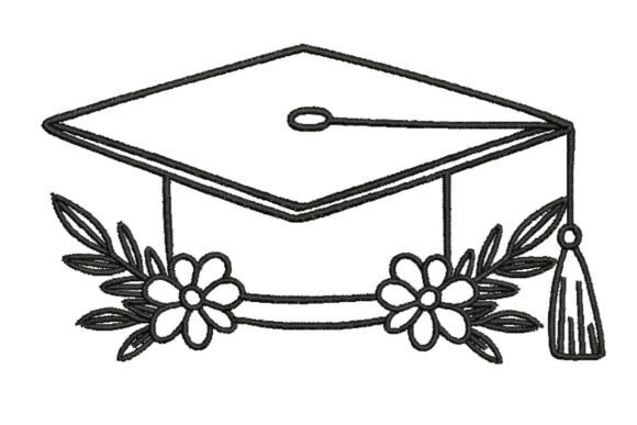 Floral Grad Cap Embroidery Design Review