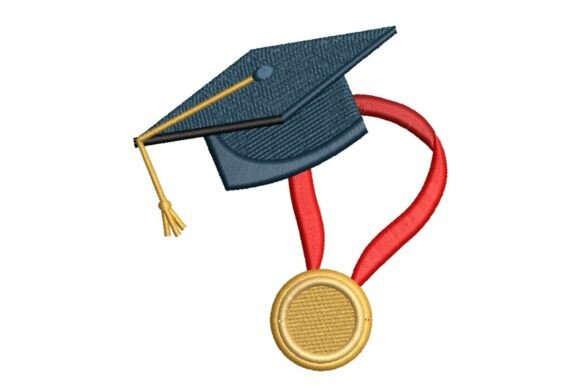 Graduation Cap with Medal Embroidery Review