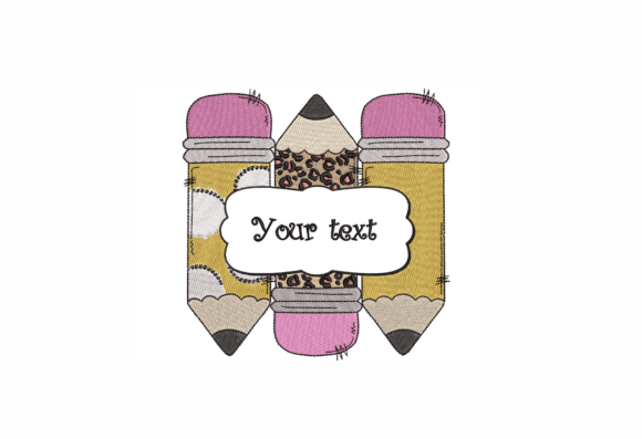 Pencils Embroidery Design Review for Merch