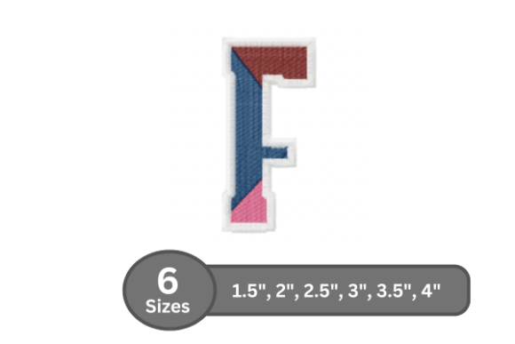 Street Varsity Alphabet - F Embroidery Review