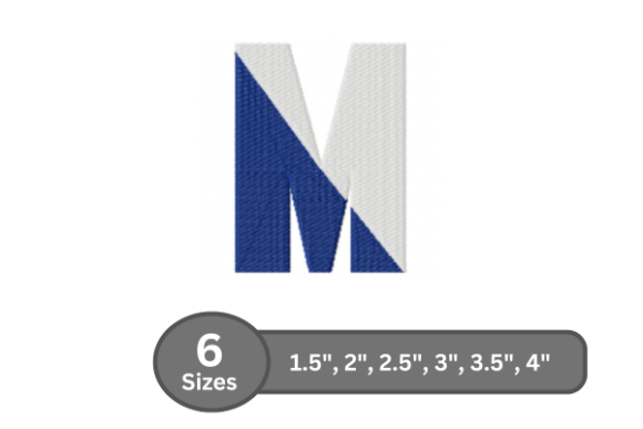 Twin Fill Alphabet - M: A Designer’s Take on Seasonal Embroidery
